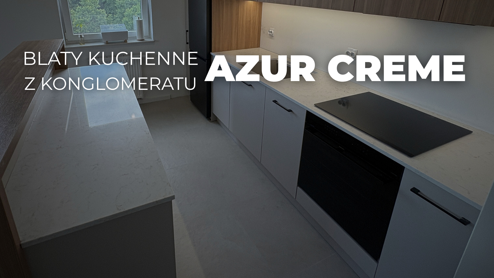 Blaty kuchenne z konglomeratu Azur Creme