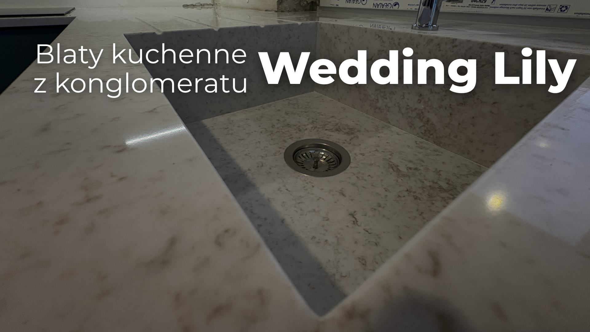 Blaty kuchenne z konglomeratu Wedding Lily