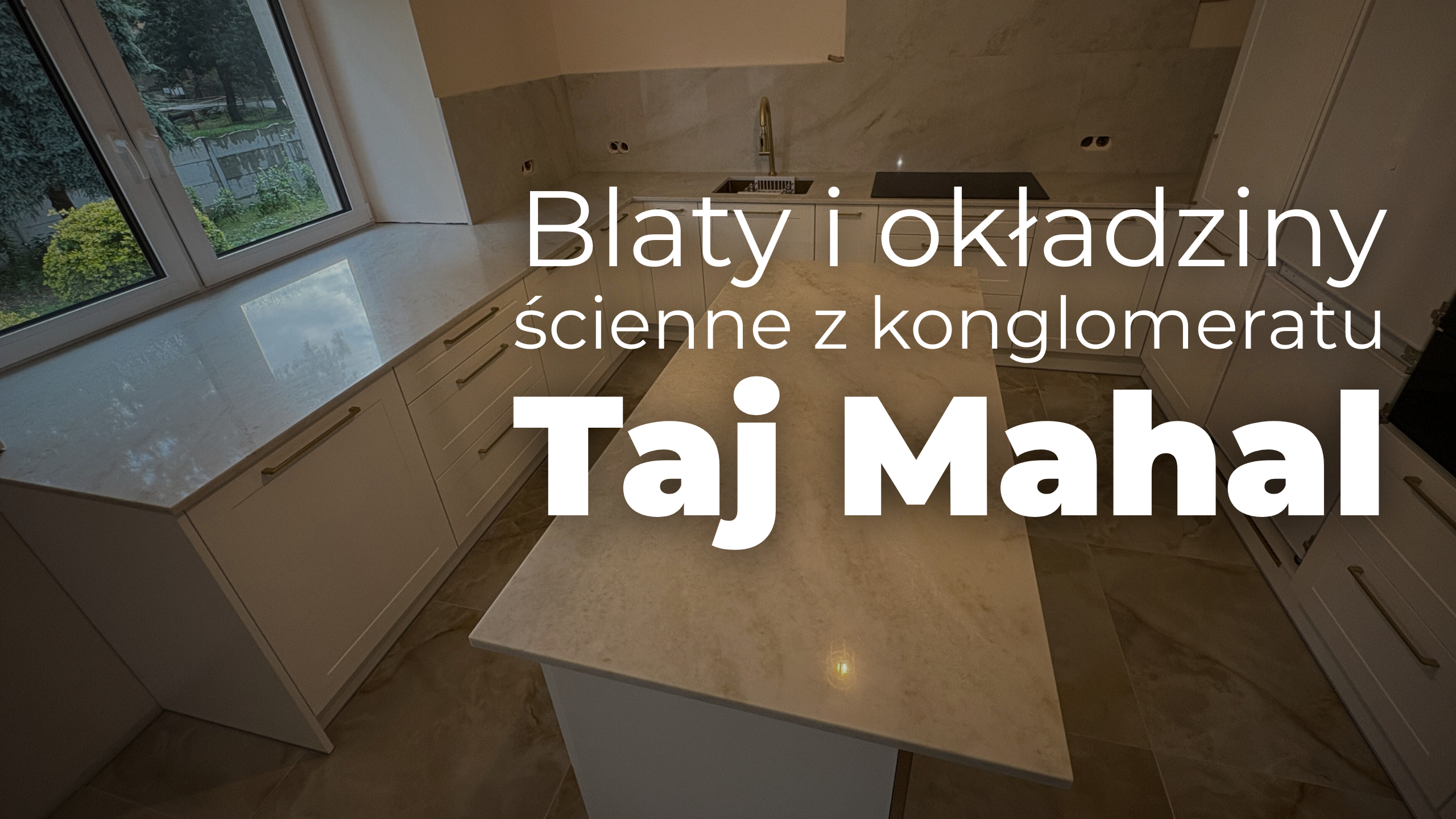 blaty oraz okładziny ścienne z konglomeratu Taj Mahal
