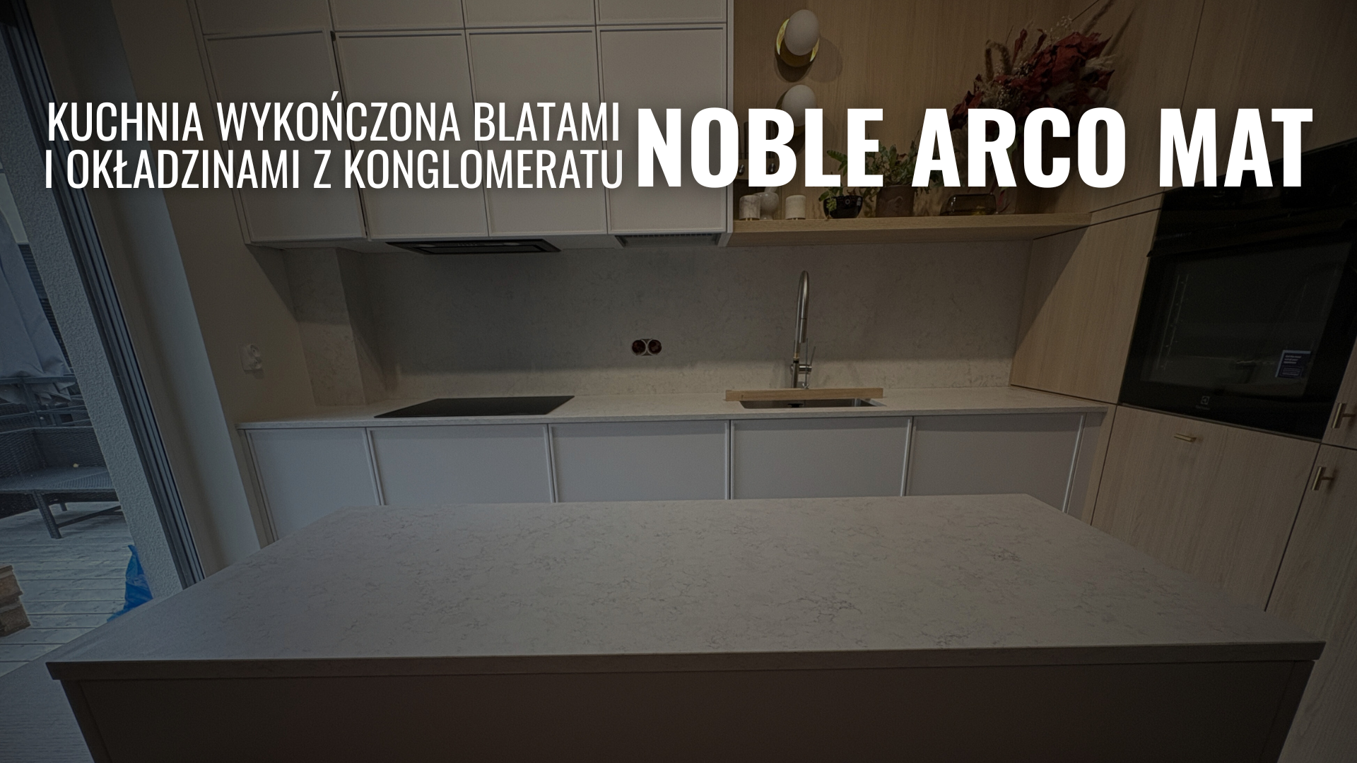 blaty i okładziny ścienne z konglomeratu kwarcowego Noble Arco Mat