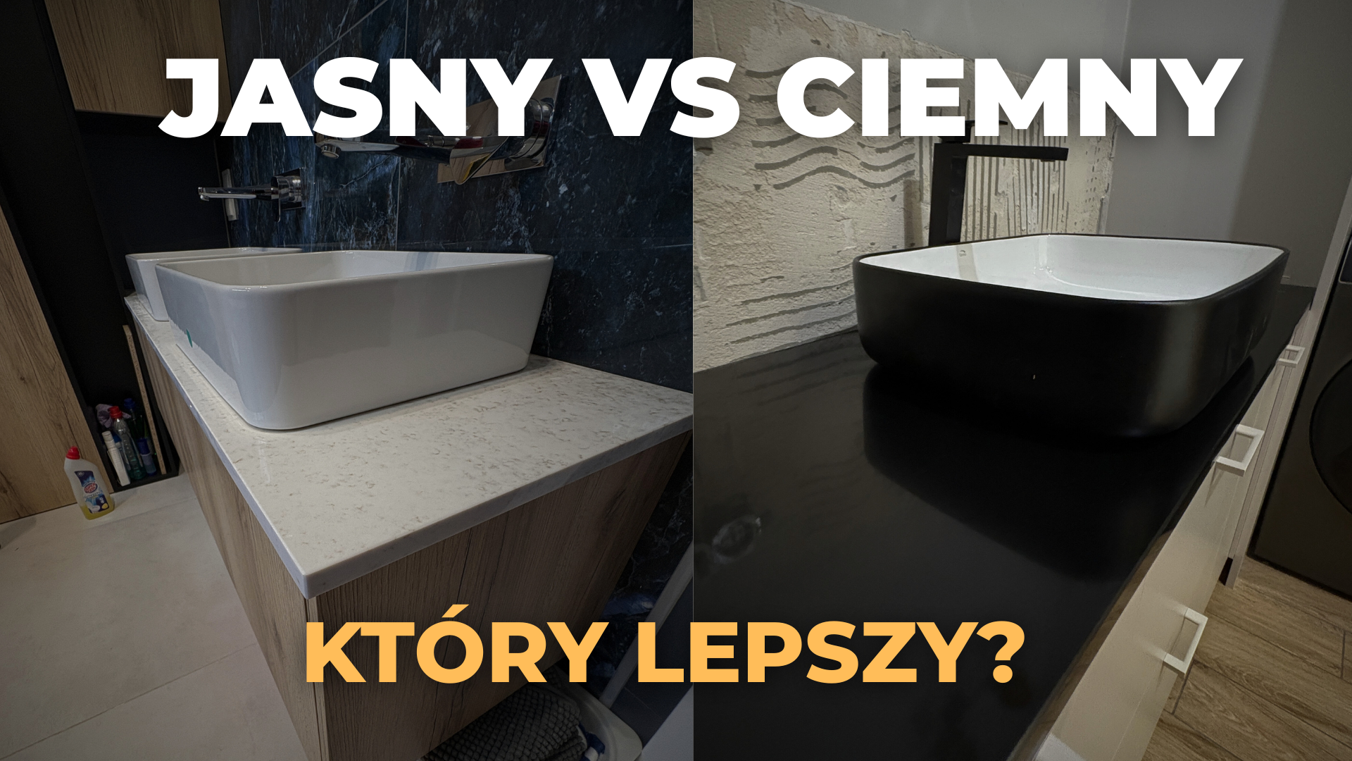 Jasny czy ciemny blat łazienkowy?