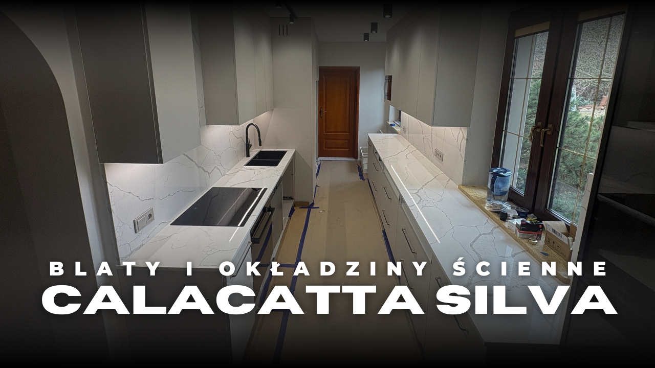 Blaty i okładziny ścienne w kuchni - Calacatta Silva