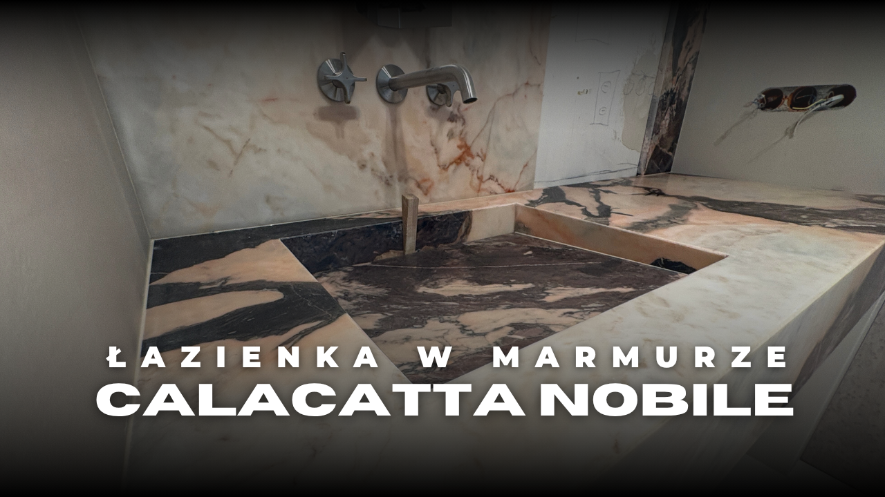 Łazienka w marmurze Calacatta Nobile