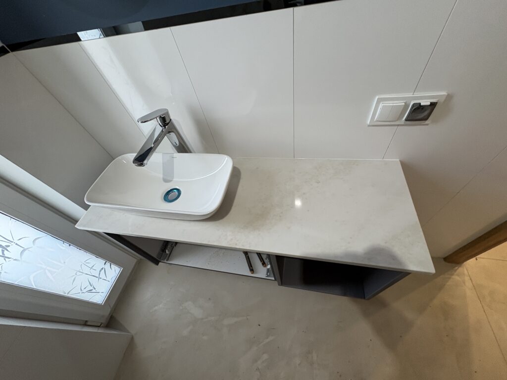 mały blat łazienkowy Taj Mahal - widok z góry