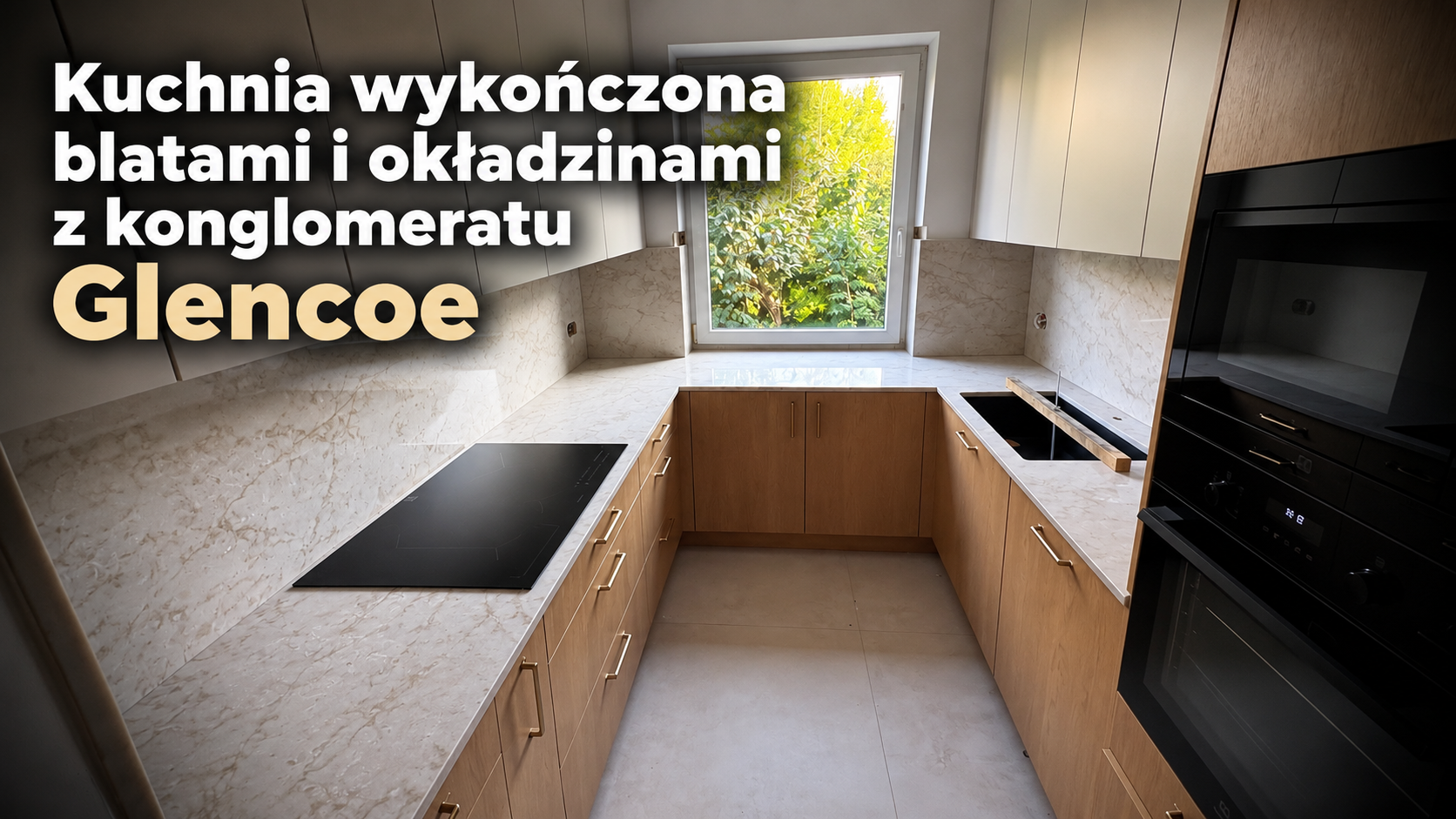 BLaty kuchenne oraz okładziny ścienne z konglomeratu Glencoe